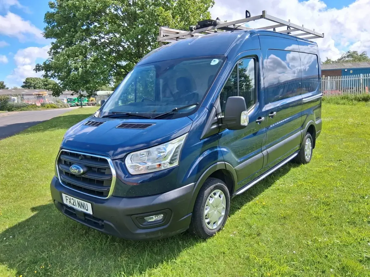 Used Ford Transit Trend 130 HP (95 kW) 2021 Blue Van