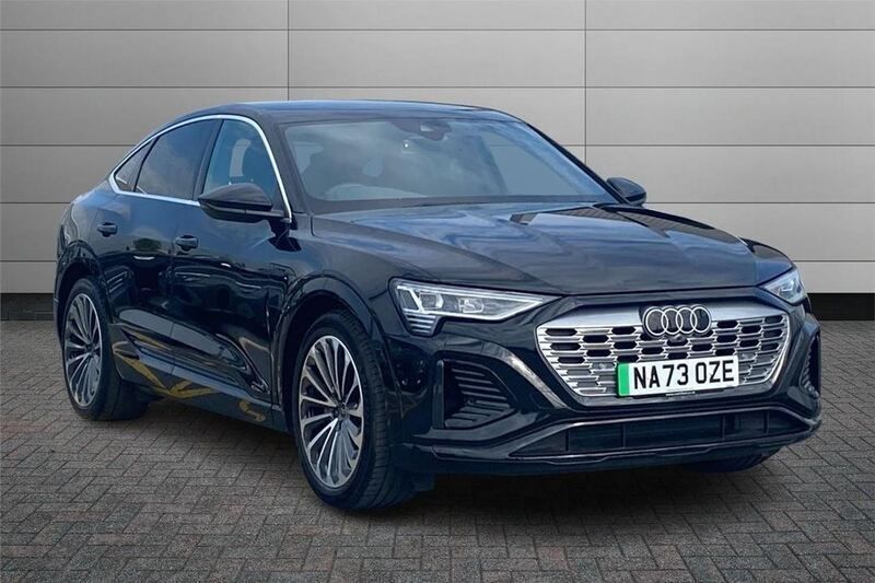 Black Used 2023 Audi Q8 e-tron S-Line SUV | £41,950 - Image 1/4