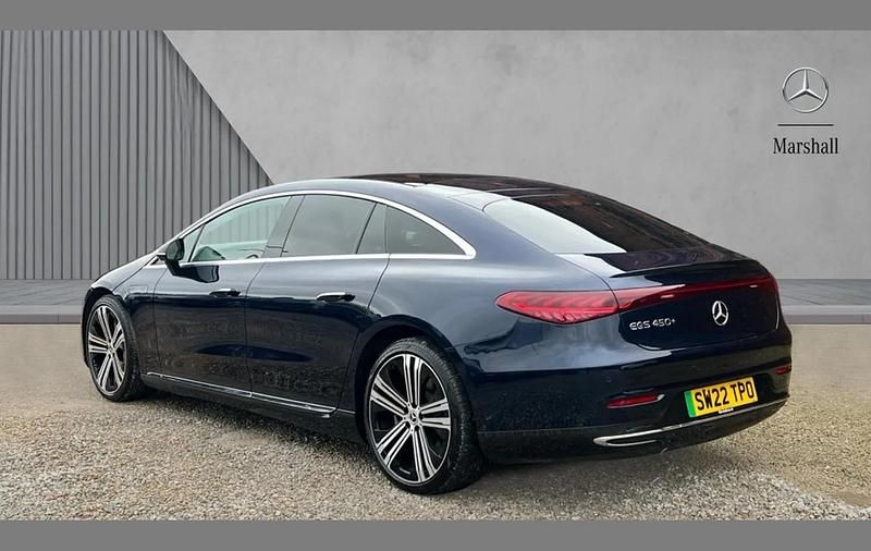 Used Mercedes EQS450+ AMG Line Premium Plus 241 kW (328 HP) 2022 Blue Sedan