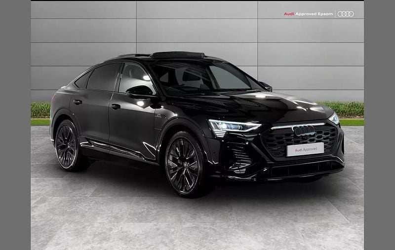 Black Used 2024 Audi Q8 e-tron Black Edition SUV | £52,999 (Expensive) - Image 1/4