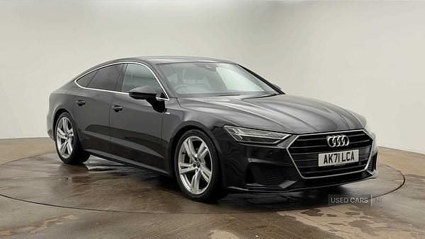 Black Used 2021 Audi A7 S-Line Hatchback | £25,390 (Fair price) - Image 1/4