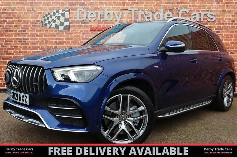 Blue Used 2021 Mercedes GLE53 AMG AMG SUV | £43,990 (Fair price) - Image 1/4