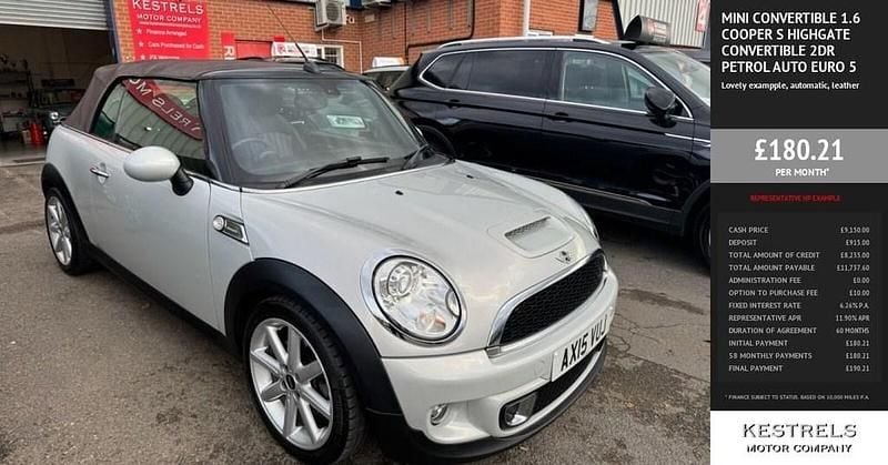 Used Mini Cooper S Cabriolet 184 HP (135 kW) 2015 Silver Cabriolet