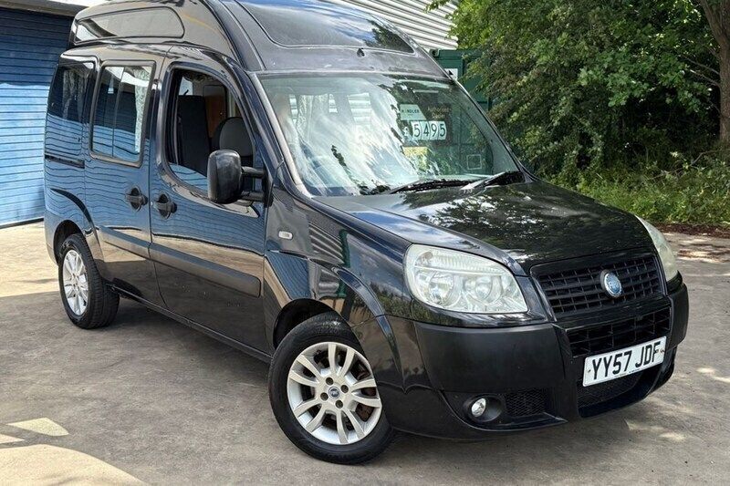 Black Used 2008 Fiat Doblò Dynamic MPV | £4,595 (Expensive) - Image 1/4