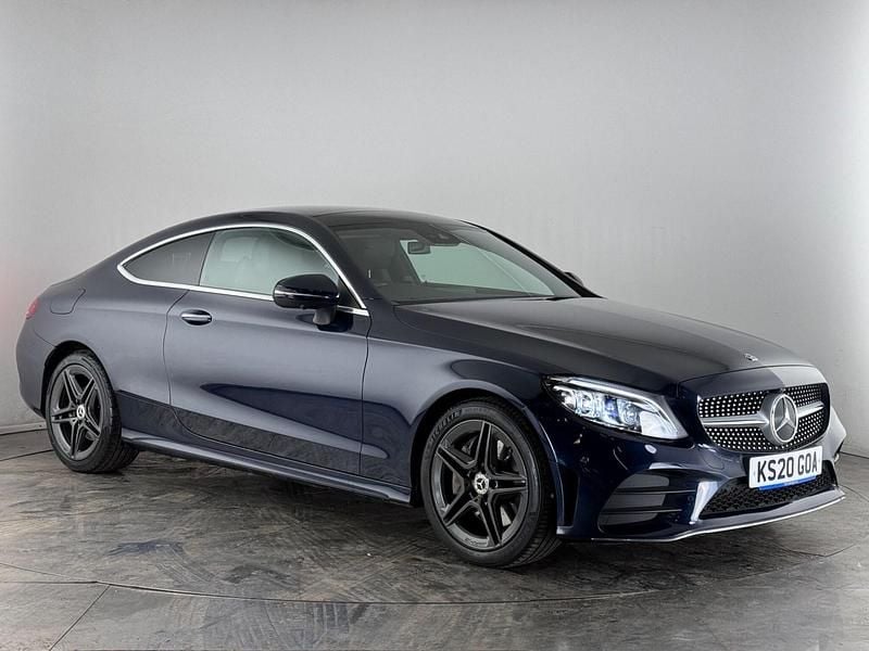 Used Mercedes C300 AMG Line Premium Plus 245 HP (180 kW) 2020 Blue Coupe
