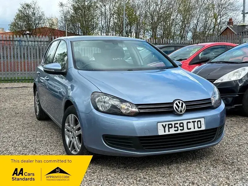 Used VW Golf VI SE 105 HP (77 kW) 2009 Blue Hatchback