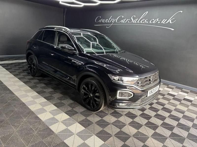 Usado VW T-Roc R-line 150 CV (110 kW) 2021 Negro SUV