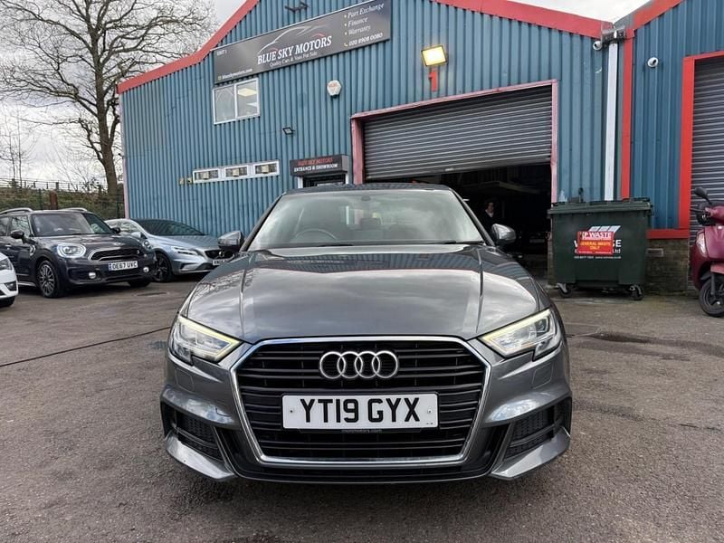 Used Audi A3 S-Line 150 HP (110 kW) 2019 Grey Sedan