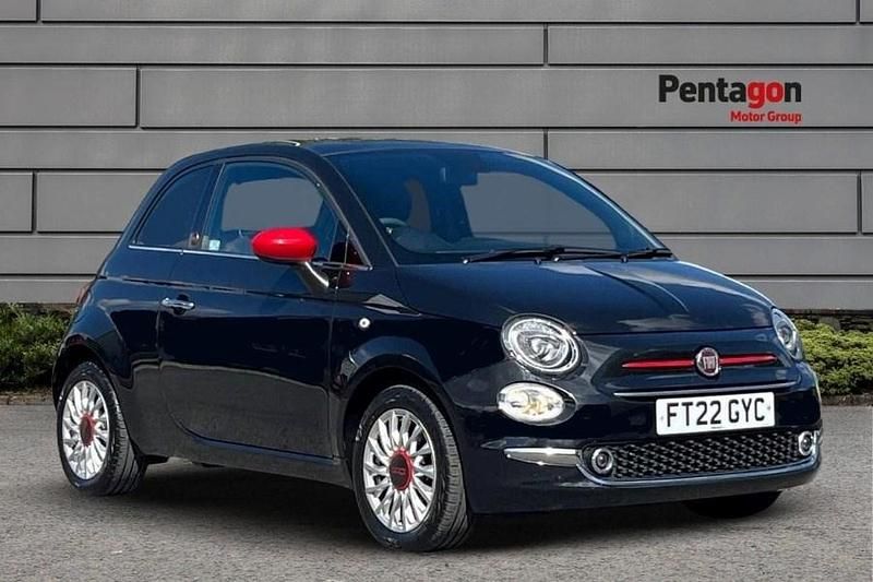 Black Used 2022 Fiat 500 Red Hatchback | £9,795 (Fair price) - Image 1/4