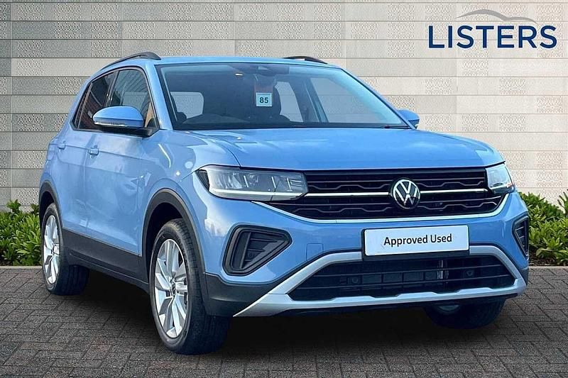 Clear blue metallic New 2025 VW T-Cross Match SUV | £20,985 (Fair price) - Image 1/4