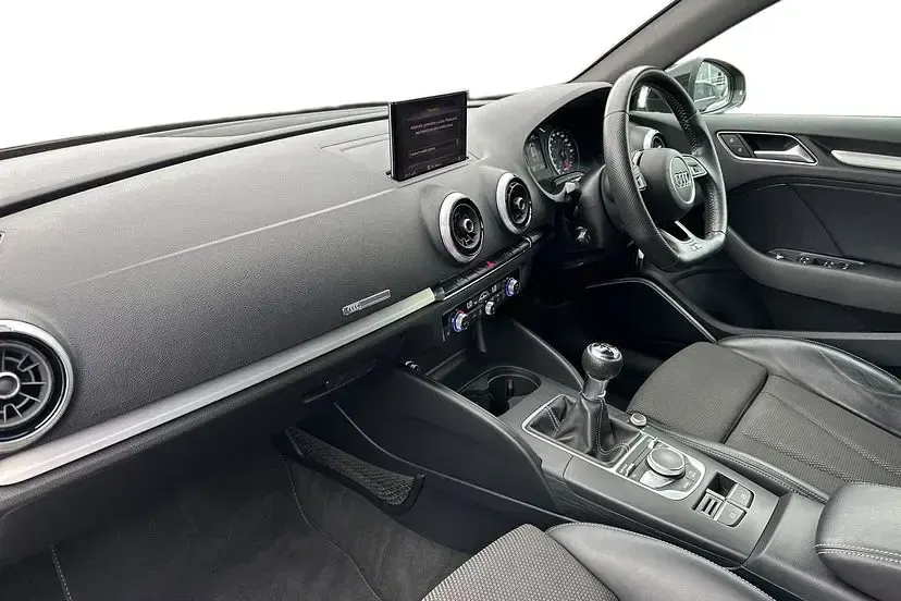 Used Audi A3 Black Edition 150 HP (110 kW) 2018 Nano grey Sedan