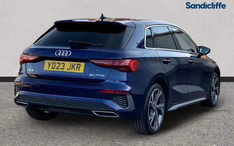 Used Audi A3 Sportback S-Line 110 HP (80 kW) 2023 Blue Hatchback