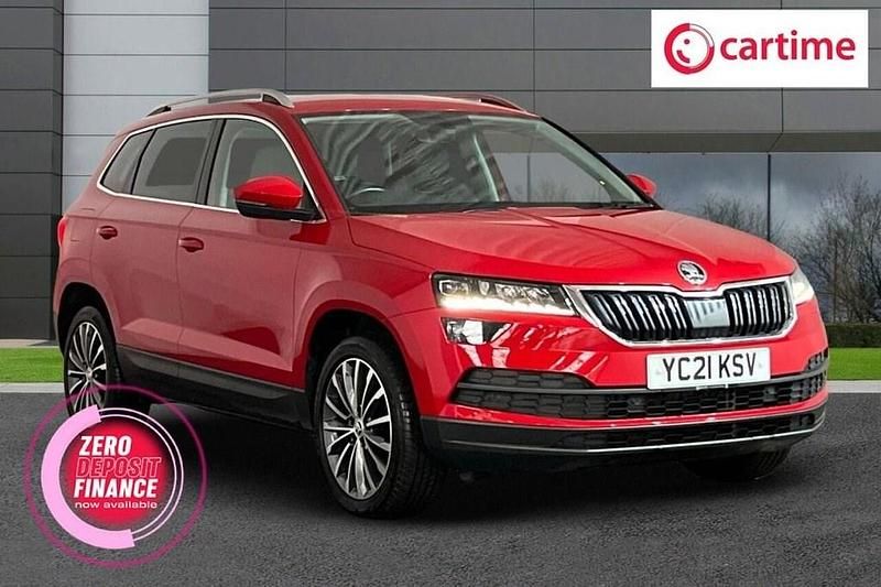 Red Used 2021 Skoda Karoq SE L SUV | £12,990 - Image 1/4