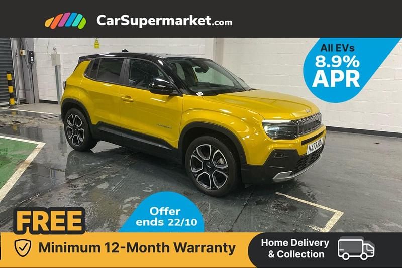 Yellow/black Used 2023 Jeep Avenger EV SUV | £18,697 (Fair price) - Image 1/3