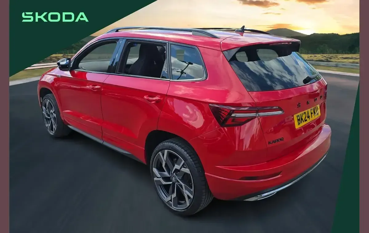 Used Skoda Karoq SportLine 150 HP (110 kW) 2024 Red SUV