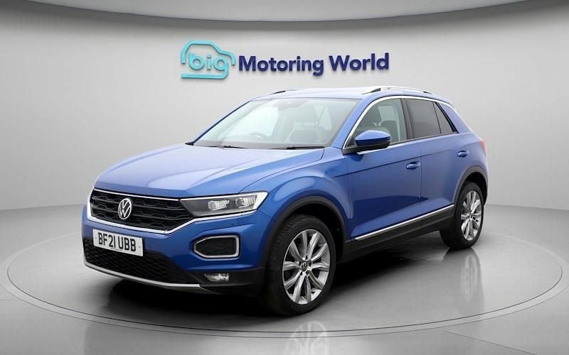 Used VW T-Roc SEL 150 HP (110 kW) 2021 Blue SUV