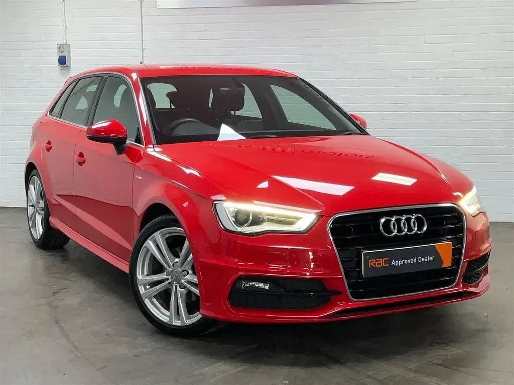 Used Audi A3 Sportback S-Line 2015 Red Hatchback