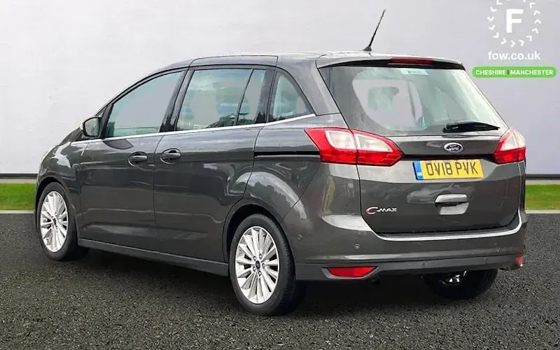 Used Ford Grand C-Max Titanium 120 HP (88 kW) 2018 Grey MPV
