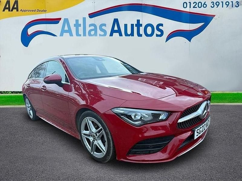 Red Used 2022 Mercedes CLA200 Shooting Brake AMG line Estate | £17,500 (Fair price) - Image 1/2