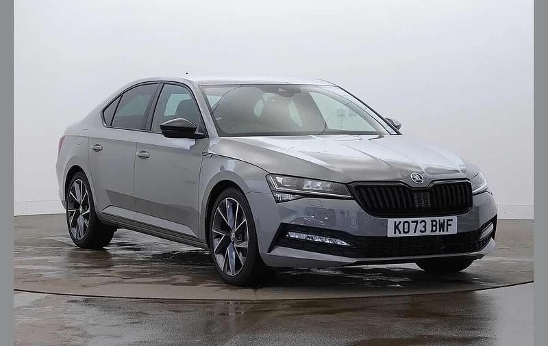 Meteor grey Used 2024 Skoda Superb SportlinePlus Hatchback | £26,995 (Fair price) - Image 1/4