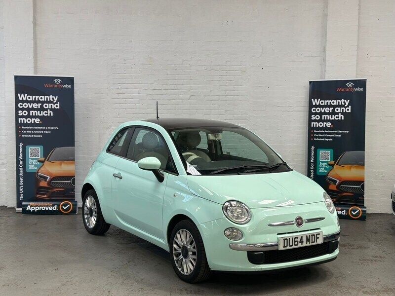 Green Used 2014 Fiat 500 Lounge Hatchback | £2,750 (Fair price) - Image 1/4