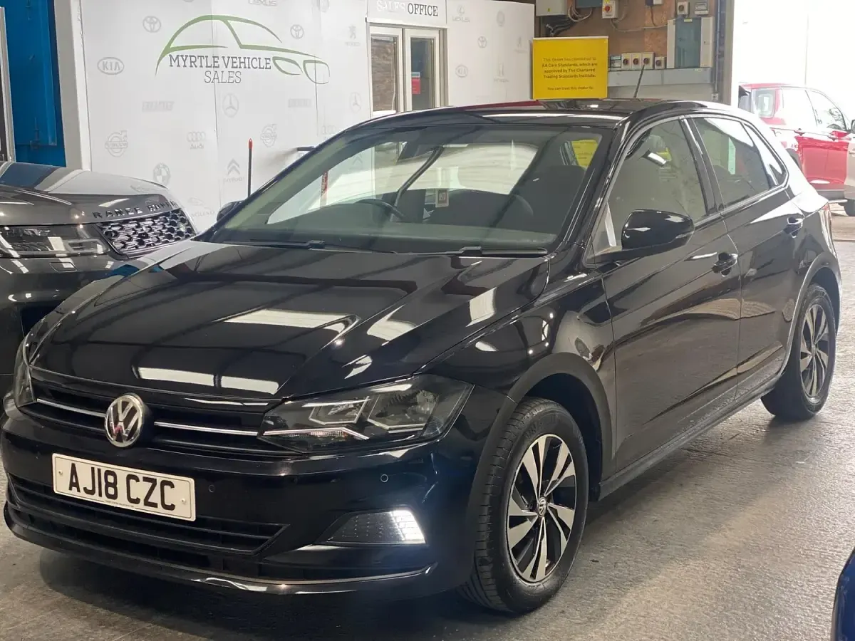 Used VW Polo SE 95 HP (69 kW) 2018 Black Hatchback