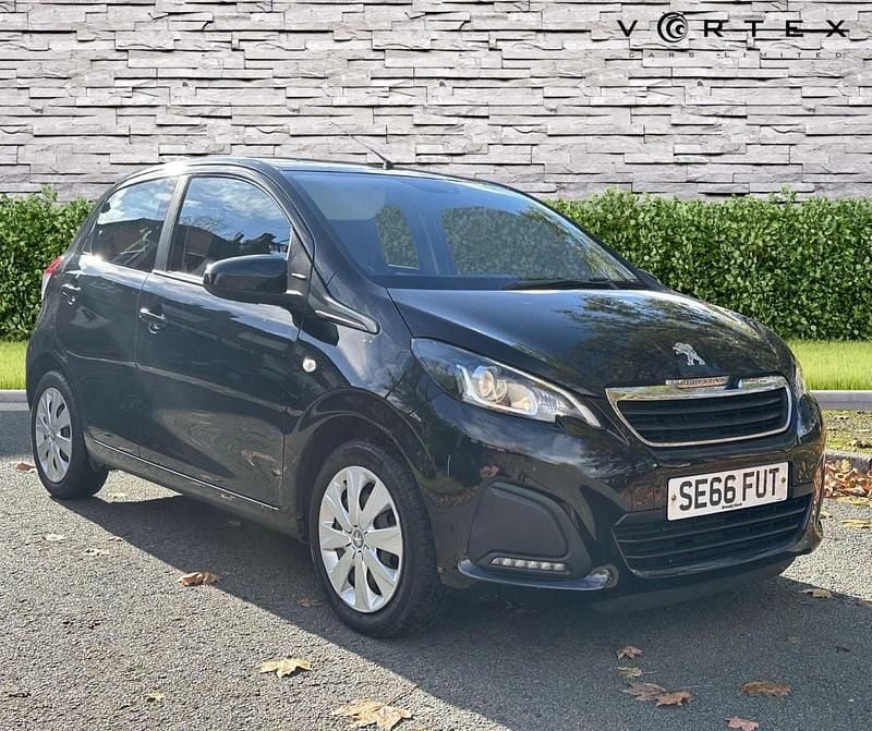 Black Used 2017 Peugeot 108 Active Hatchback | £5,320 (Good price) - Image 1/3