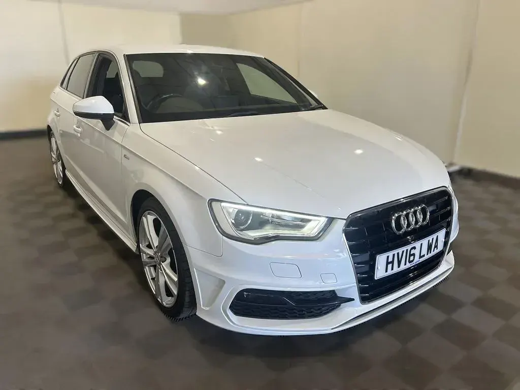 Used Audi A3 Sportback S-Line 2016 White Hatchback