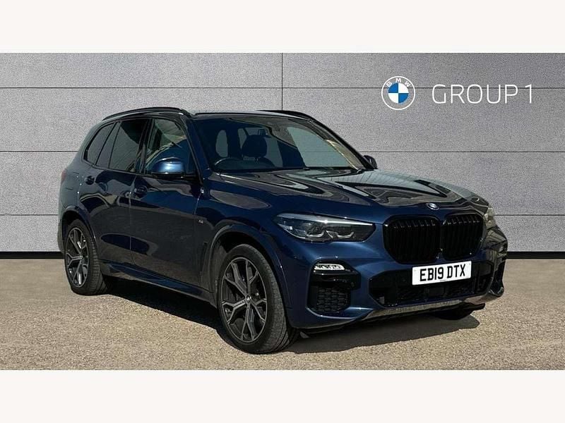 Blue Used 2019 BMW X5 M Sport SUV | £37,995 (Fair price) - Image 1/4