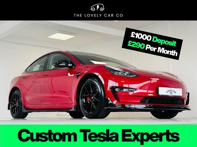 Used Tesla Model 3 Standard Range Plus 366 kW (498 HP) 2022 Red Sedan