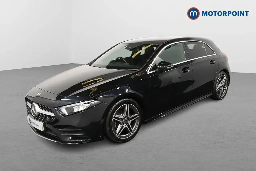 Used Mercedes A200 AMG line 163 HP (119 kW) 2021 Black Hatchback