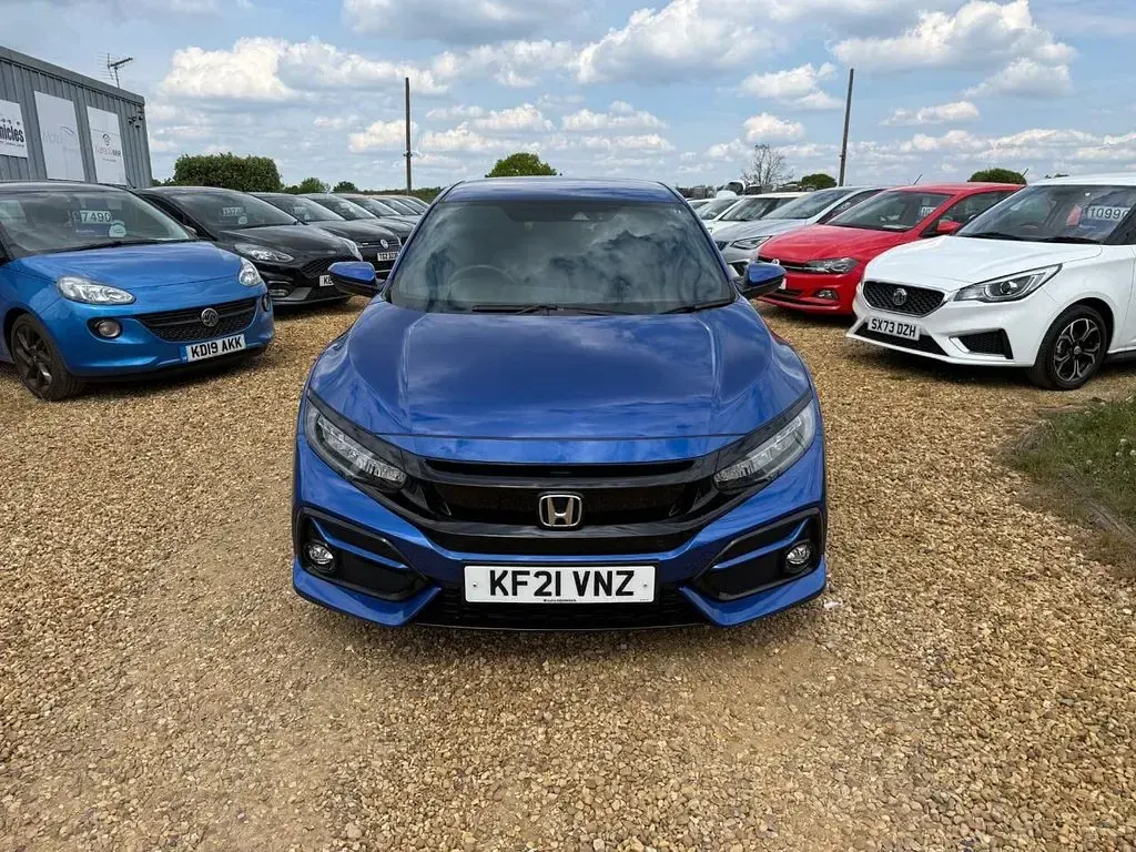 Used Honda Civic SR 126 HP (92 kW) 2021 Blue Hatchback