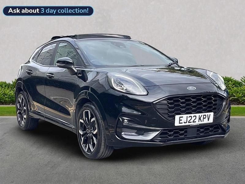 Black Used 2022 Ford Puma Gen-E ST-Line X Hatchback | £15,725 (Fair price) - Image 1/4