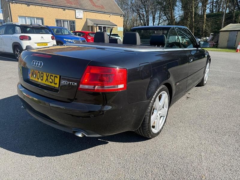 Begagnad Audi A4 Cabriolet S-Line 140 HK (102 kW) 2008 Svart Cab