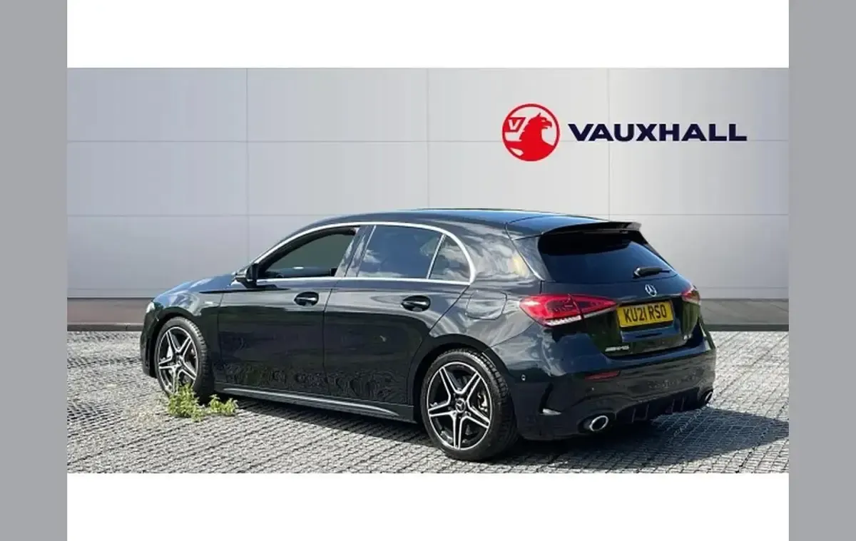 Used Mercedes A35 AMG Executive 306 HP (225 kW) 2021 Black Hatchback