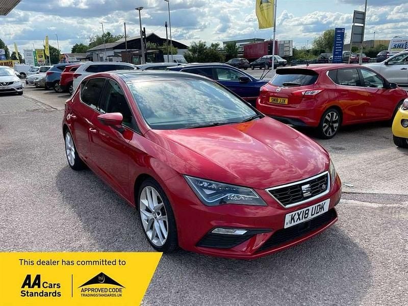 Red Used 2018 Seat Leon FR Hatchback | £9,995 (Fair price) - Image 1/4