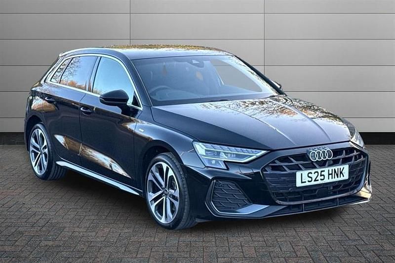 Mythos black Used 2025 Audi A3 e-tron S-Line Hatchback | £26,750 (Super price) - Image 1/3
