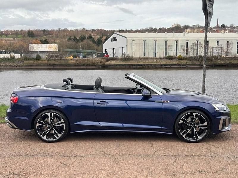 Used Audi A5 Cabriolet Design 150 HP (110 kW) 2021 Blue Cabriolet