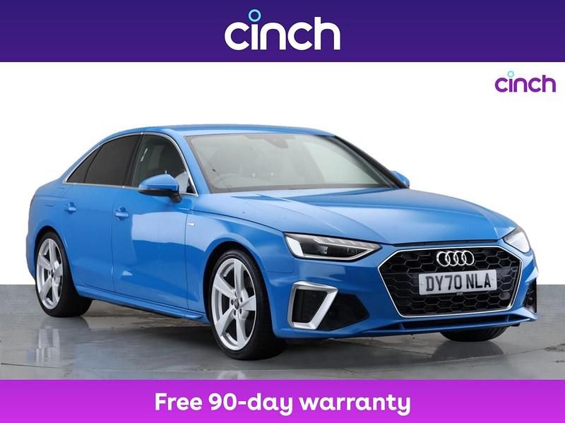 Blue Used 2020 Audi A4 S-Line Sedan | £20,829 (Fair price) - Image 1/3