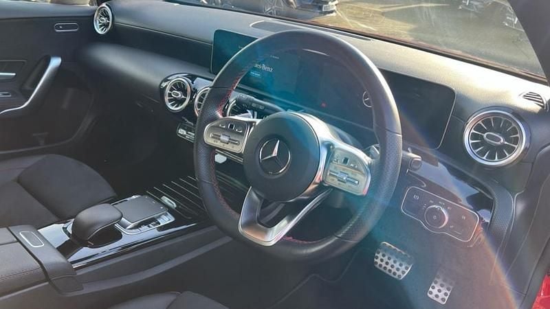 Used Mercedes A200 AMG Line Premium 163 HP (119 kW) 2019 Jupiter red