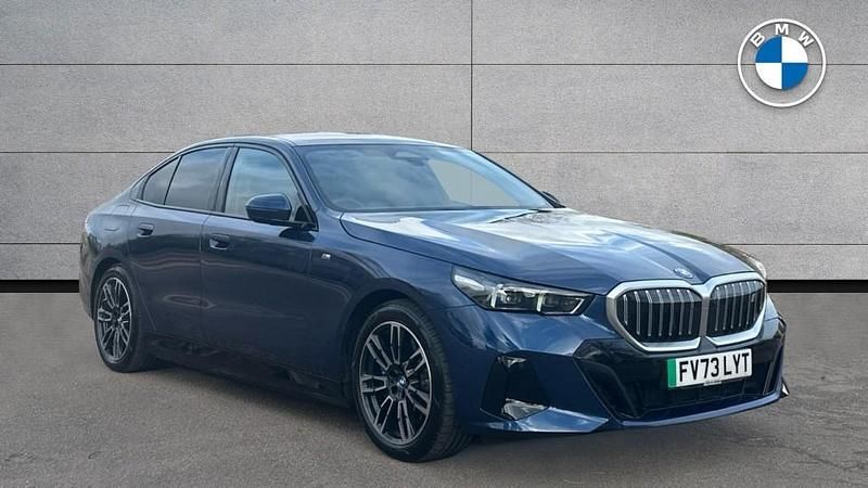 Phytonic blue metallic paint Used 2023 BMW i5 M Sport Sedan | £39,101 (Super price) - Image 1/4