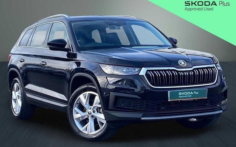 Black magic pearl effect Used 2024 Skoda Kodiaq SE L Executive SUV | £28,295 (Good price) - Image 1/4