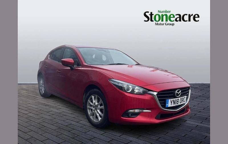 Red Used 2018 Mazda 3 Hatchback | £10,315 (Fair price) - Image 1/4