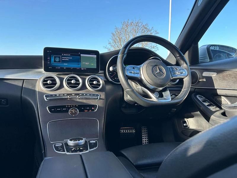 Used Mercedes C300e AMG line 2021 Silver Sedan