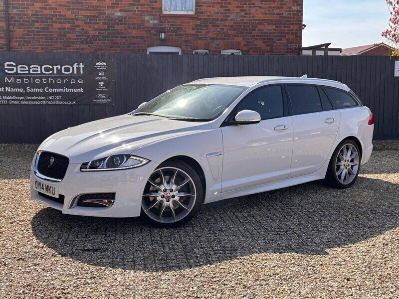 White Used 2014 Jaguar XF Sportbrake Premium Luxury Estate | £13,995 (A bit pricey) - Image 1/4
