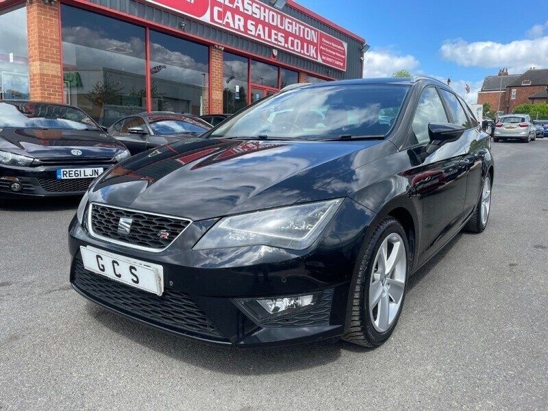 Black Used 2014 Seat Leon FR Estate | £7,990 (Fair price) - Image 1/4