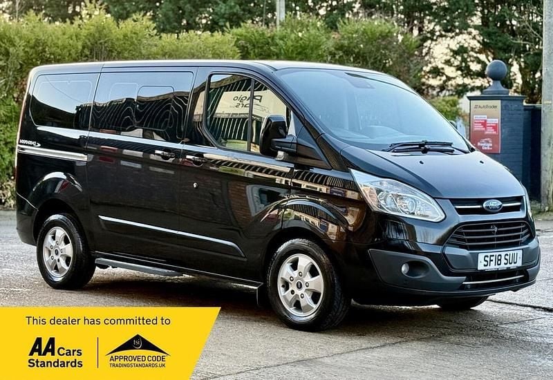 Black Used 2018 Ford Tourneo Custom Titanium Van | £10,990 (Super price) - Image 1/2