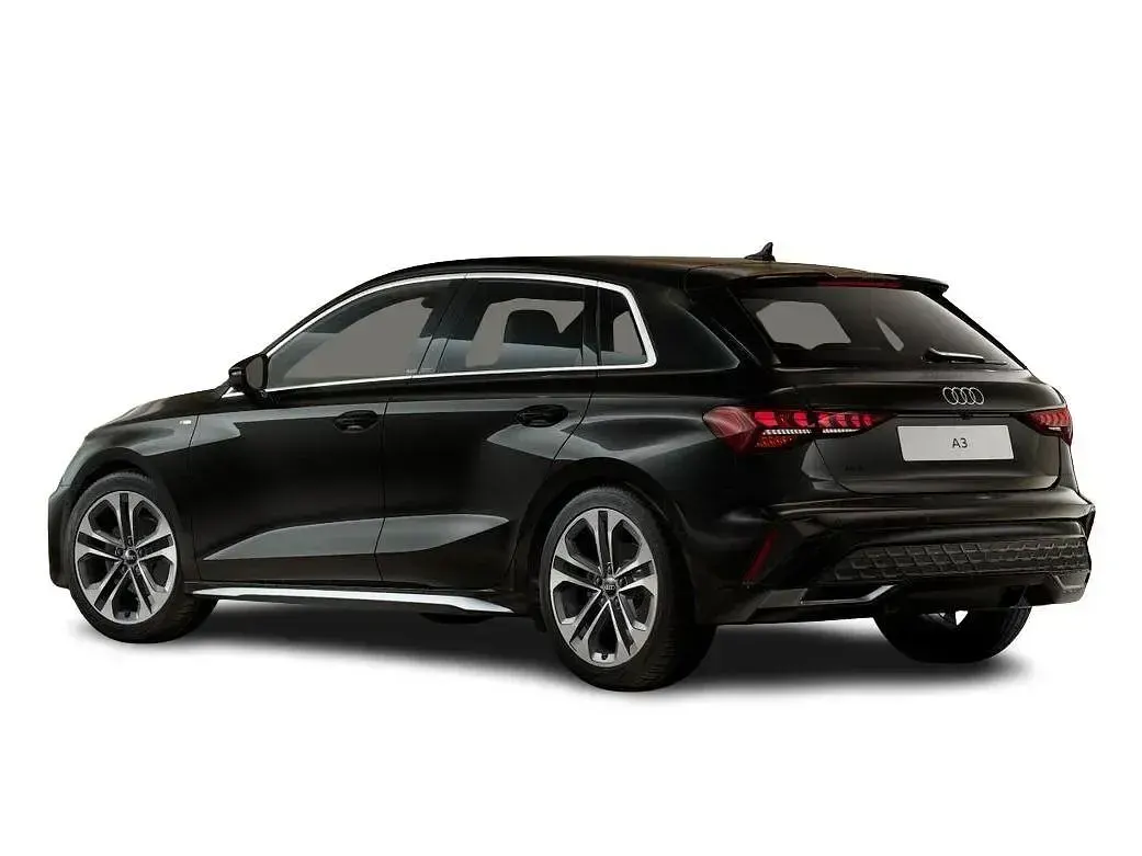 New Audi A3 Sportback S-Line 2026 Black Hatchback