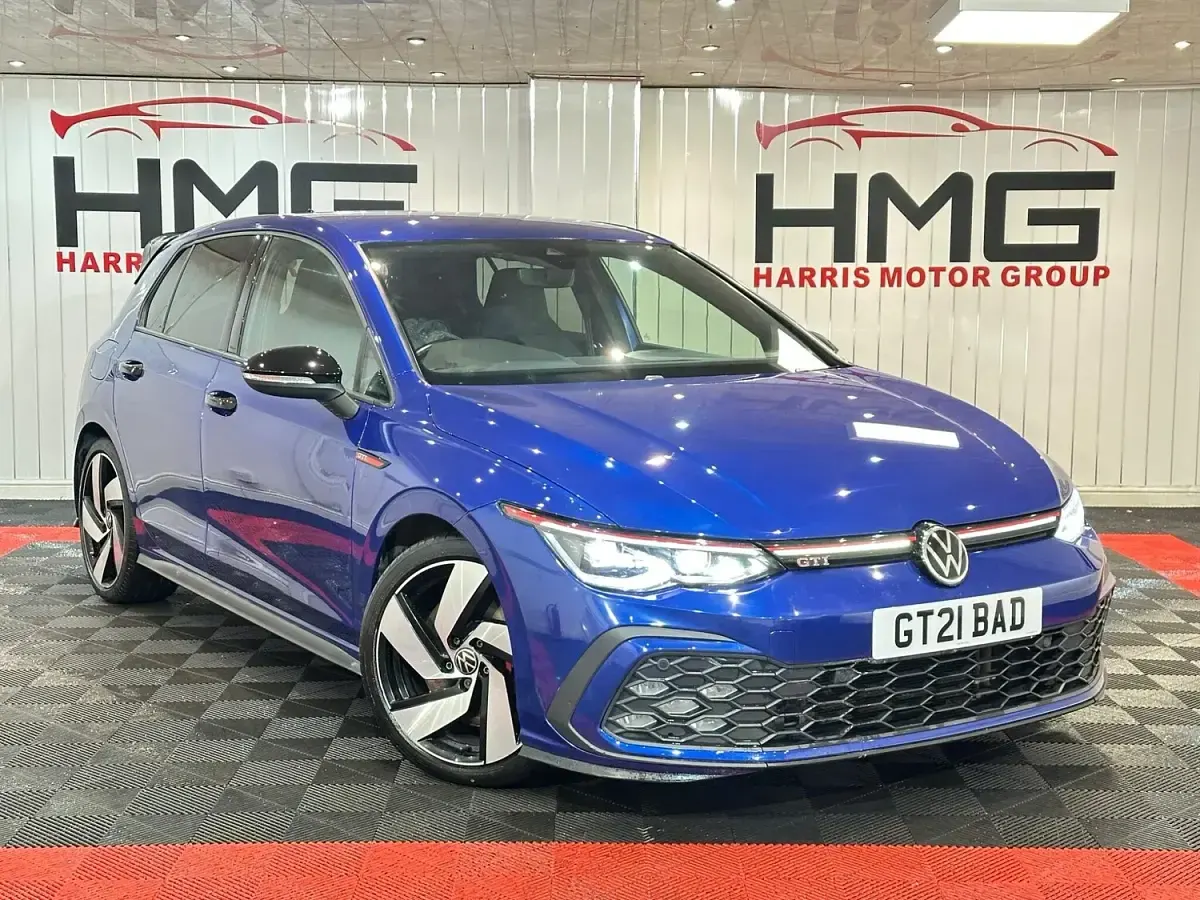 Used VW Golf VII GTI 245 HP (180 kW) 2021 Blue Hatchback