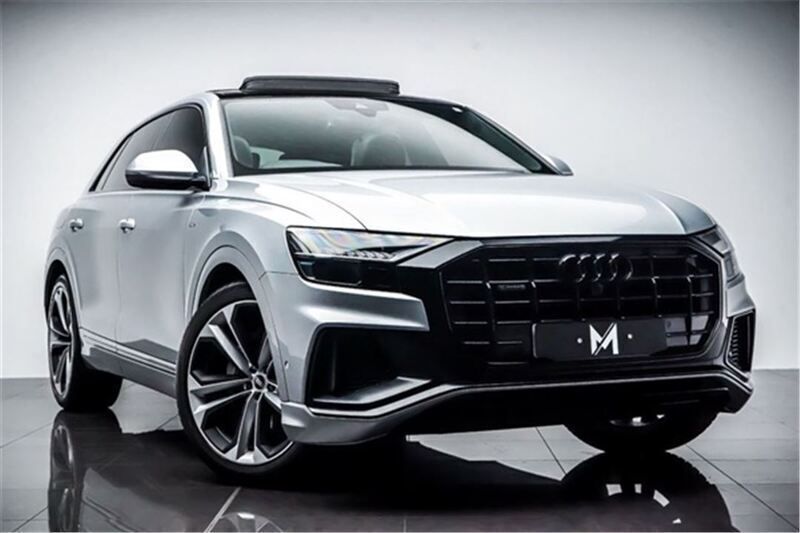 Silver Used 2020 Audi Q8 S-Line SUV | £39,995 (Fair price) - Image 1/2